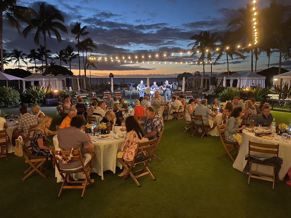 Nighttime Event with Band Maui